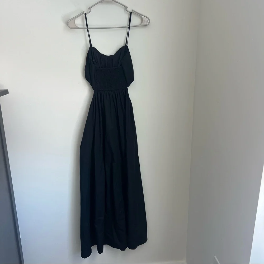 Abercrombie Bubble Top Cutout Black Maxi Dress Women's Medium
